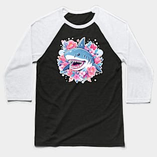 Cottacecore Goth Shark Mens Womens Kids Funny Shark Baseball T-Shirt